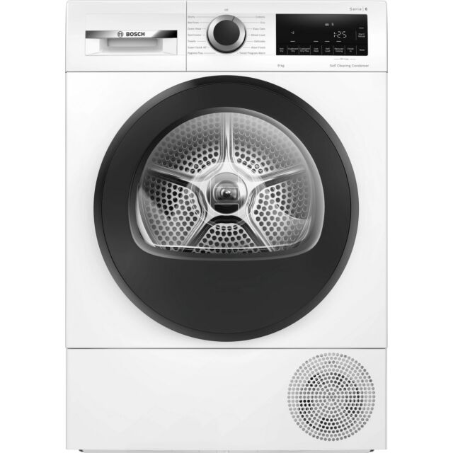 Bosch WQG24500GB 9Kg Heat Pump Tumble Dryer - White
