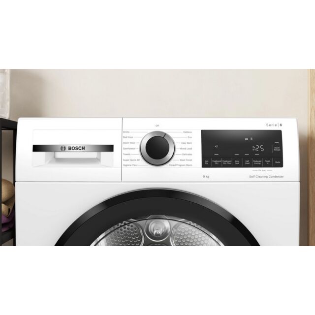 Bosch WQG24500GB 9Kg Heat Pump Tumble Dryer - White