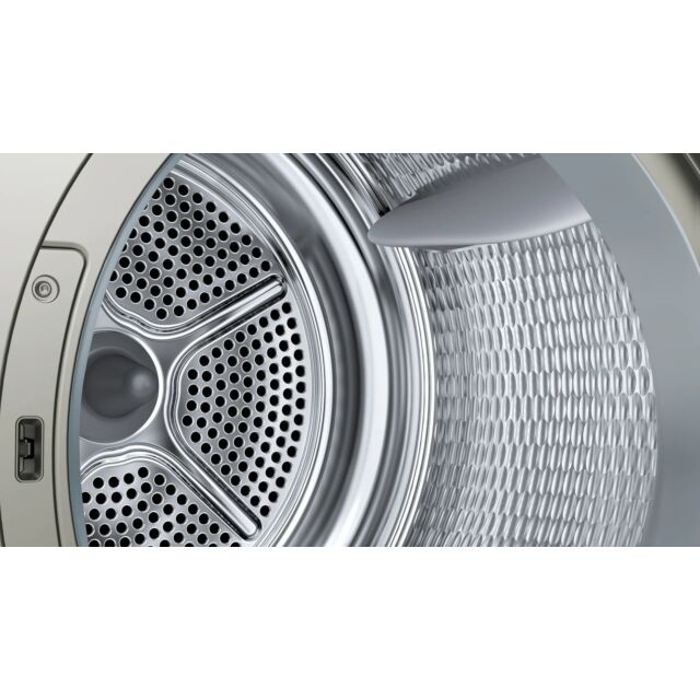 Bosch WQG245S9GB 9kg Heat Pump Tumble Dryer - Silver Inox