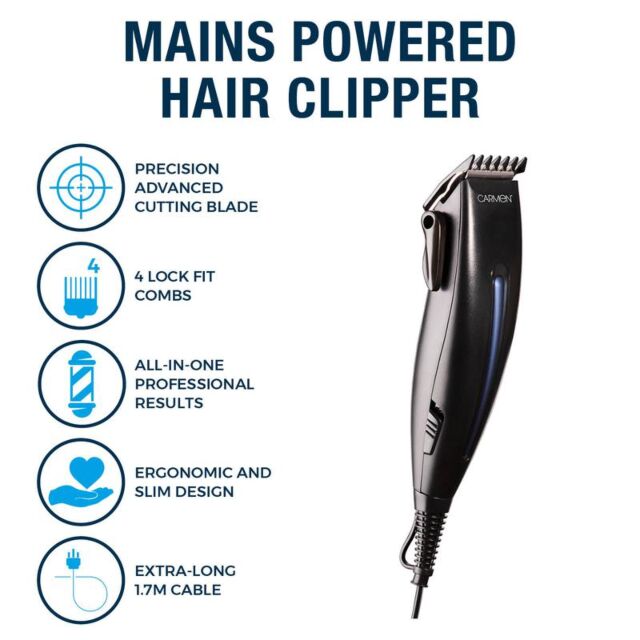 Carmen C81138 Mens Signature Mains Powered Hair Clipper