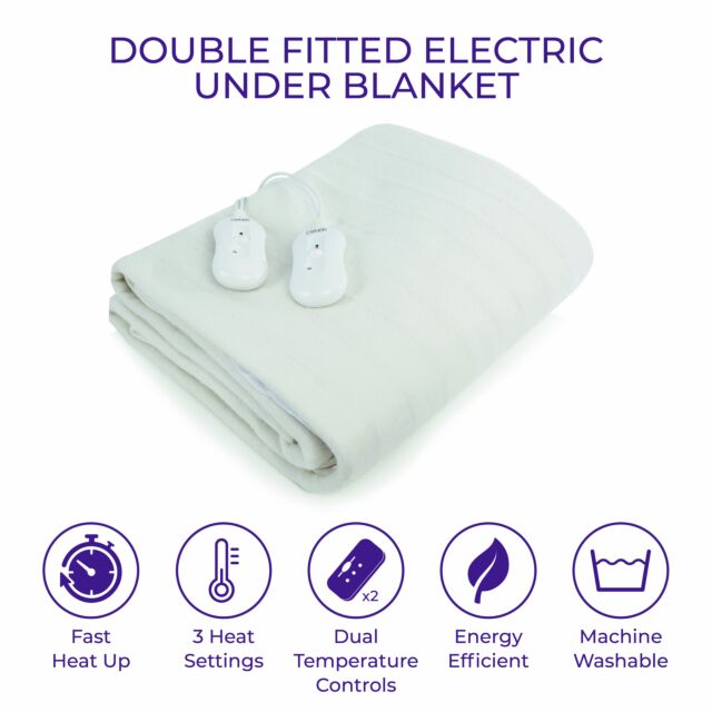 Carmen C81193 Double Heated Electric Under Blanket