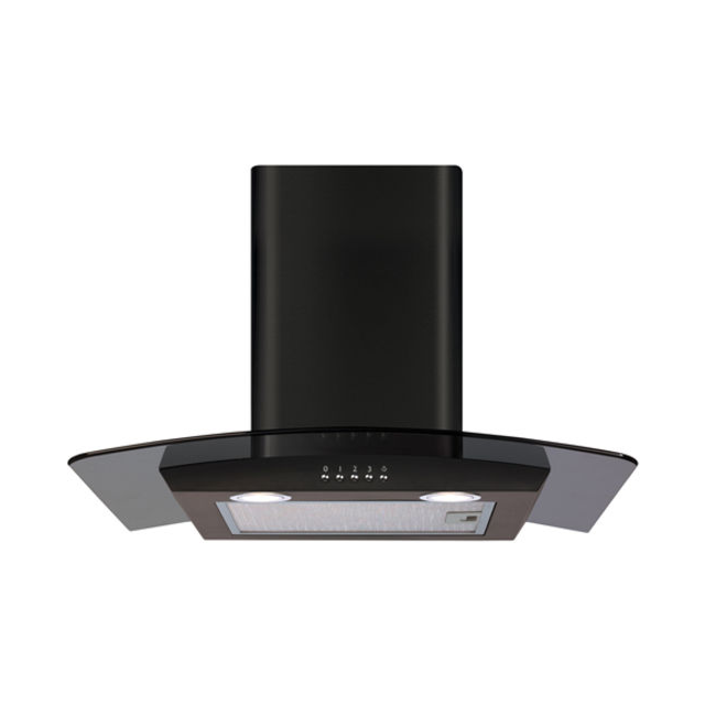 CDA ECP62BL Curved Glass Extractor 60Cm Wide