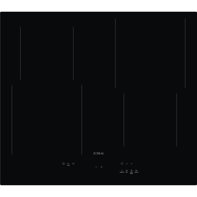 CDA HN6112FR 60cm 4 zone Induction hob - Black