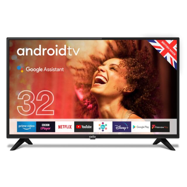 Cello C3220G 32inch Android TV with Google Assistant - Made in UK