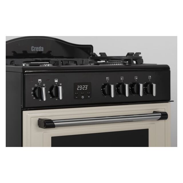 Creda C60DFMRCRM 60Cm Traditional Mini Dual Fuel Range Cooker - Cream
