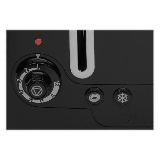 Dualit 46205 4-Slice Peek And Pop Toaster In Gloss Black