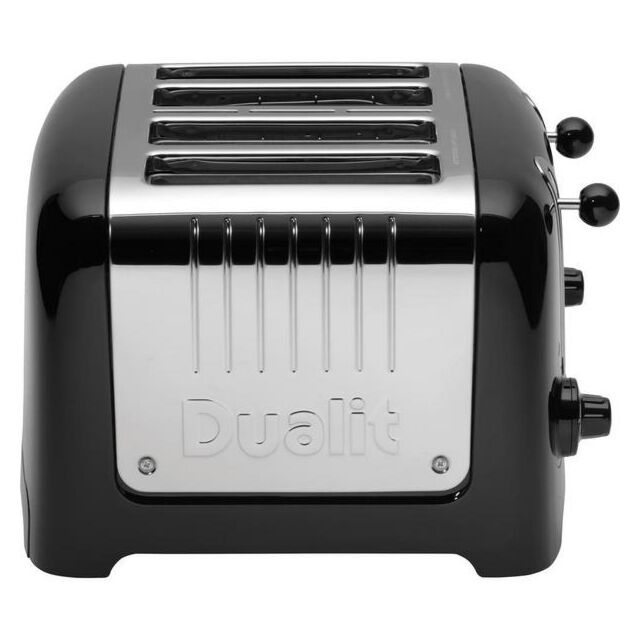 Dualit 46205 4-Slice Peek And Pop Toaster In Gloss Black