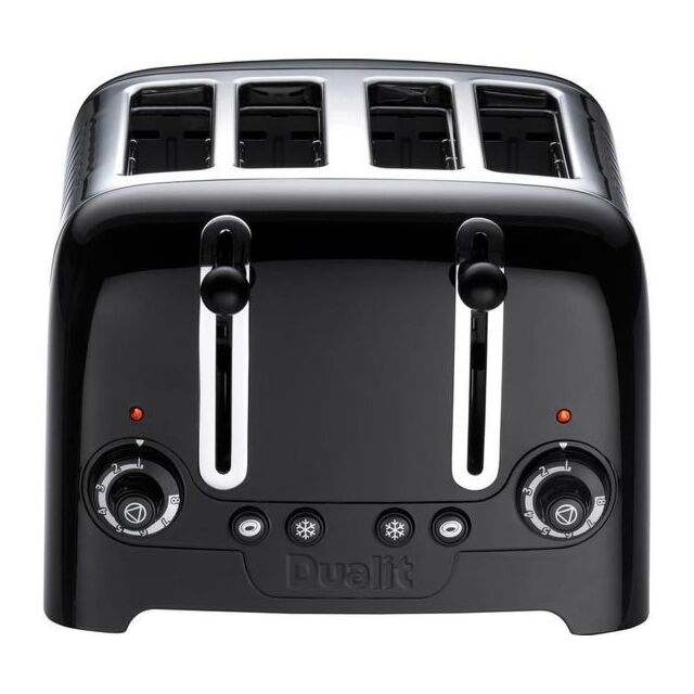 Dualit 46205 4-Slice Peek And Pop Toaster In Gloss Black