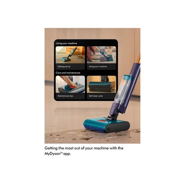 Dyson CLEANWASHHYG Cordless Clean & Wash Vacuum - 45 Minutes Run Time - Gold/Blue