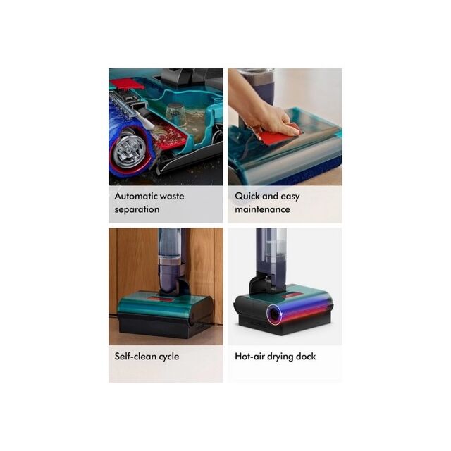 Dyson CLEANWASHHYG Cordless Clean & Wash Vacuum - 45 Minutes Run Time - Gold/Blue