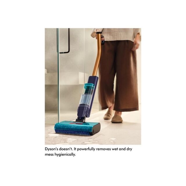 Dyson CLEANWASHHYG Cordless Clean & Wash Vacuum - 45 Minutes Run Time - Gold/Blue