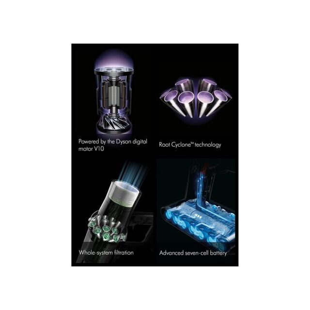 Dyson V10CYCSUB Cordless Cyclone Vacuum - Nickel/Copper