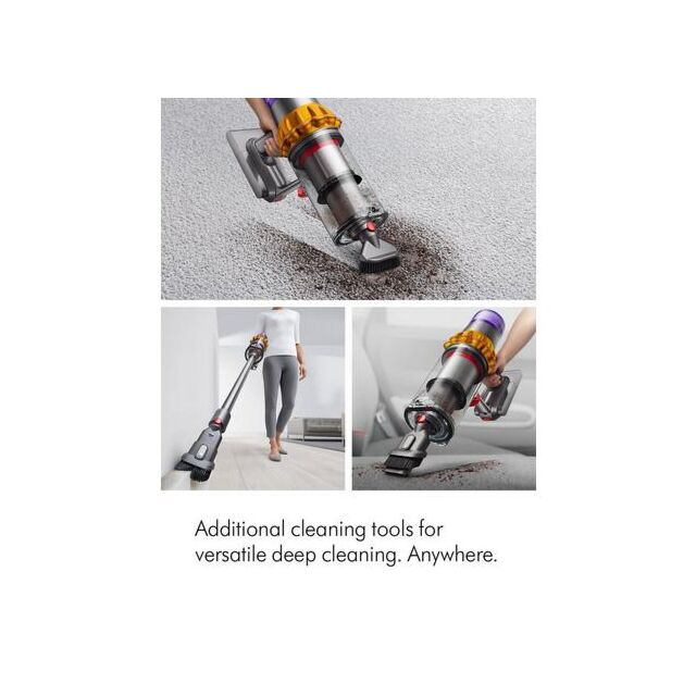 Dyson V15DETECTABSNEW Detect Absolute Stick Vacuum Cleaner - 60 Minutes Run Time - Yellow