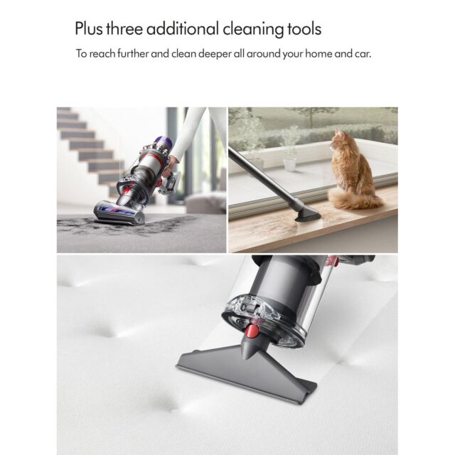 Dyson V15Extra Handheld Stick Vacuum Cleaner - 60 Minutes Run Time - Nickel/Blue