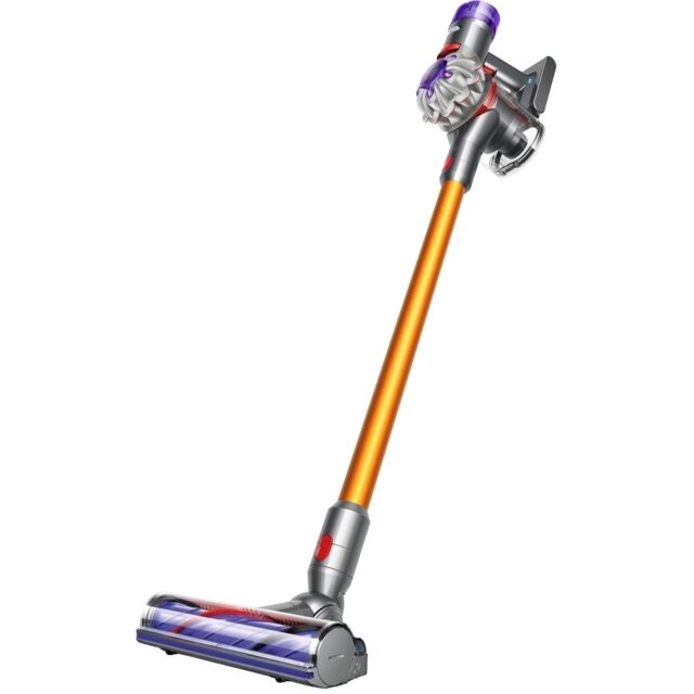 Dyson V8ABS-2023 Cordless Stick Vacuum Cleaner - 40 Minutes Run Time - Silver/Yellow