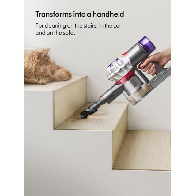 Dyson V8NEW Cordless Stick Vacuum Cleaner - 40 Minutes Run Time - Silver