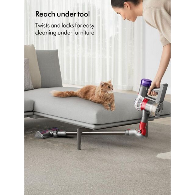 Dyson V8NEW Cordless Stick Vacuum Cleaner - 40 Minutes Run Time - Silver