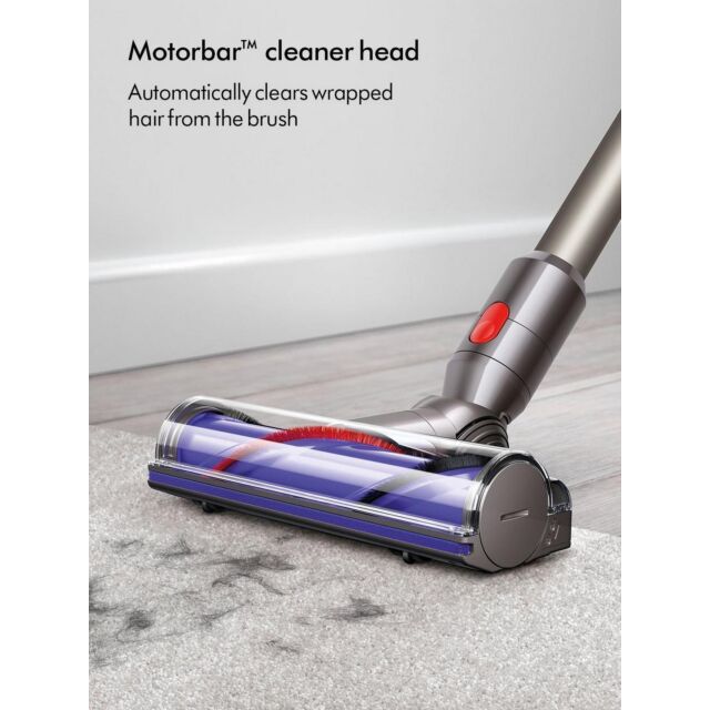 Dyson V8NEW Cordless Stick Vacuum Cleaner - 40 Minutes Run Time - Silver