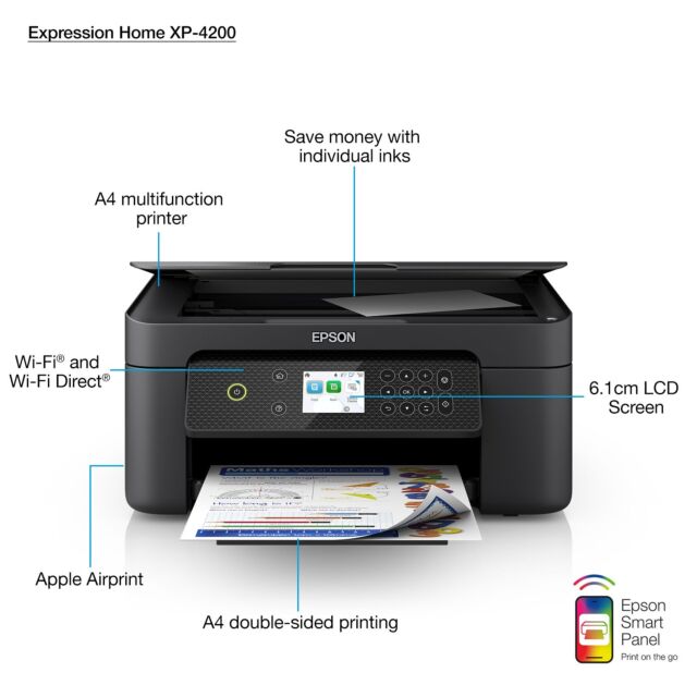 Epson C11CK65401 Expression Home XP-4200 Printer - Black
