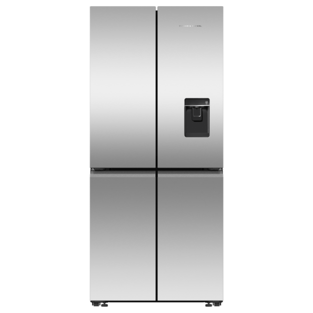 Fisher And Paykel RF500QNUX1 79cm Wide Quad Door Recessed Fridge Freezer with Ice and Water