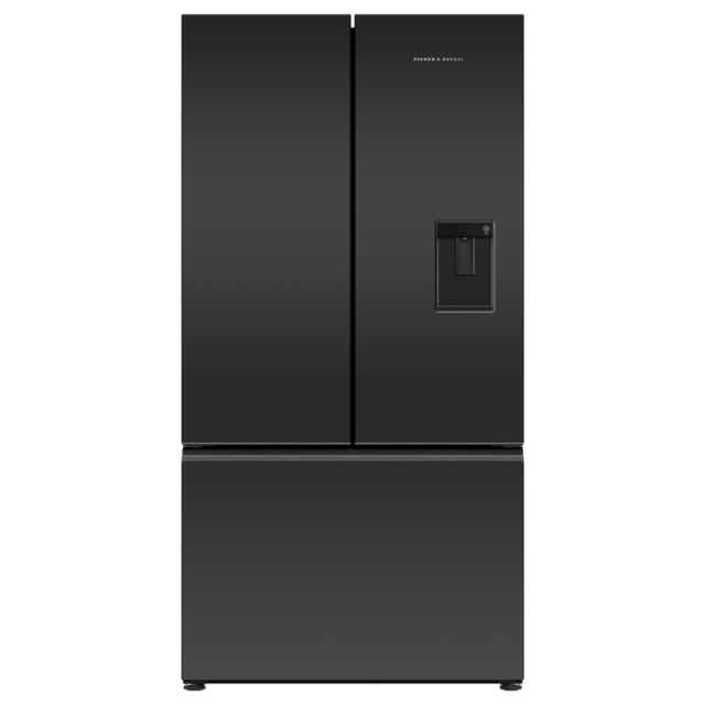 Fisher And Paykel RF540AZUB6 90cm Wide Freestanding French Door Fridge Freezer with Ice and Water