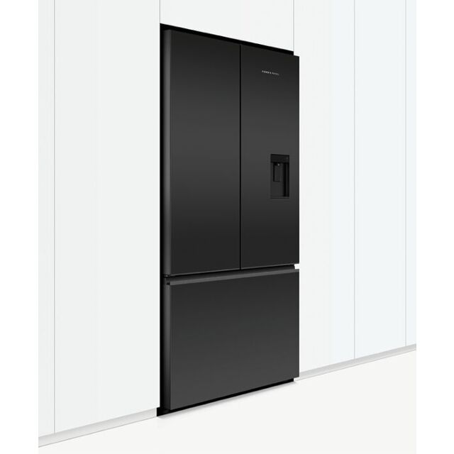 Fisher And Paykel RF540AZUB6 90cm Wide Freestanding French Door Fridge Freezer with Ice and Water