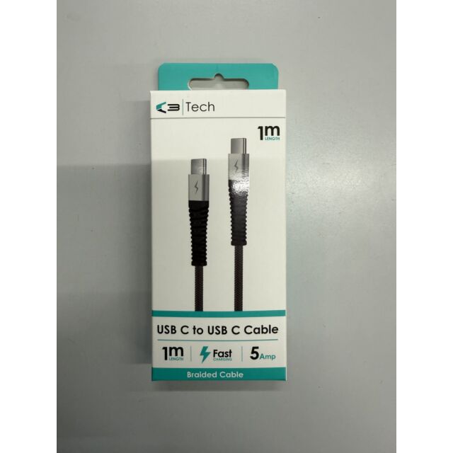 Generic 09465 Braided USB C To USB C 1M Lead