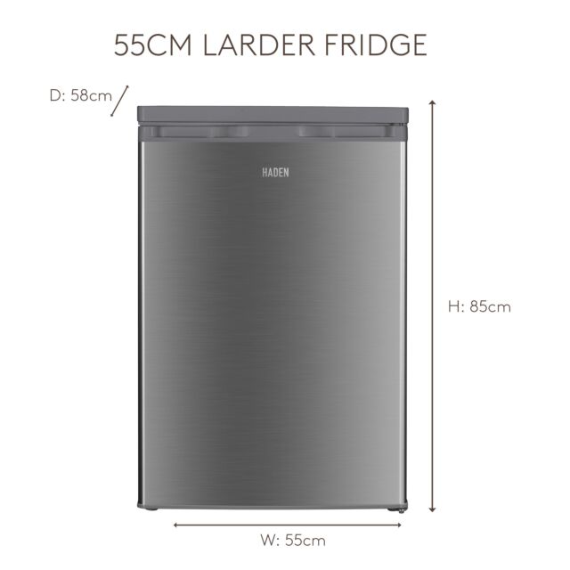 Haden HL128IX 55Cm Larder Fridge In Inox Finish