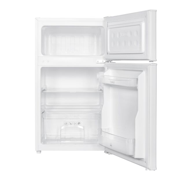 Haden HR115W-E Double door under counter fridge freezer