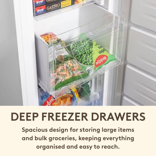 Haden HZ204FF 171cm Tall 55cm Wide Total No Frost Freezer - White