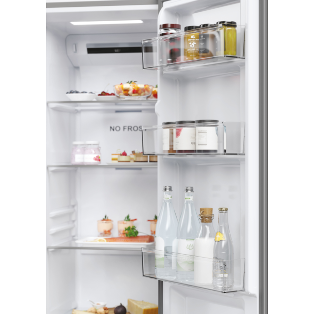 Haier HSR5918DNMP 90.5cm Total No Frost Fridge Freezer - Pt. Inox