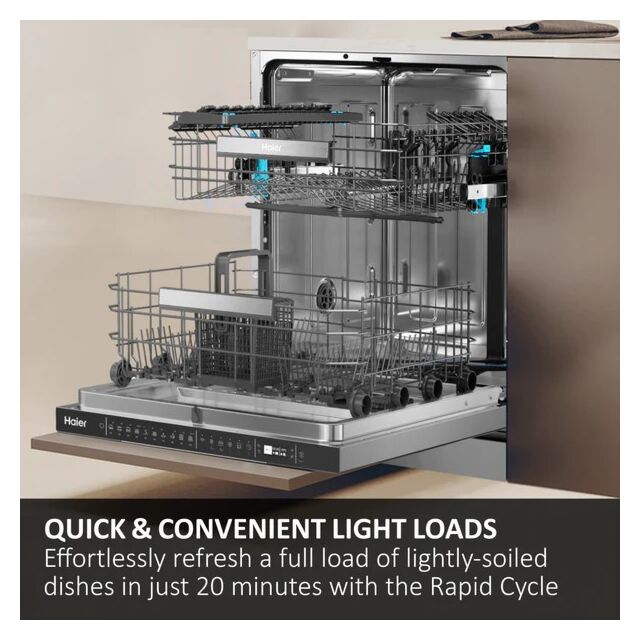 Haier XF 5C4M1X-80 I PRO Shine Series 3 15 Place Dishwasher - Stainless Steel