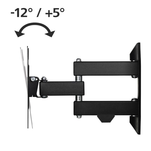 Hama 00118101 Double Elbow Wall Bracket For TV 19-48inch 