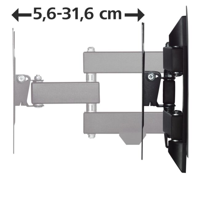 Hama 00118101 Double Elbow Wall Bracket For TV 19-48inch 