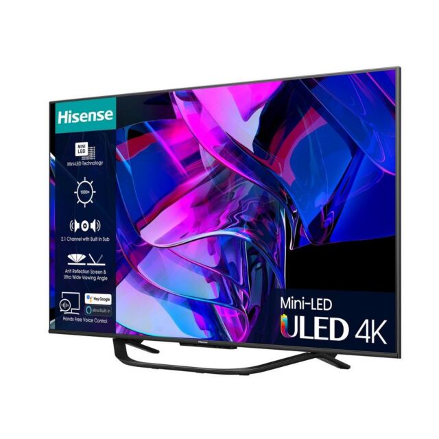Hisense 75U7KQTUK 75inch 4K Ultra HD Mini-LED Smart TV