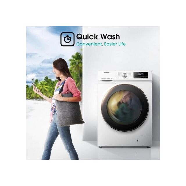 Hisense WFQA1014EVJM 10kg 1400 Spin Washing Machine - White