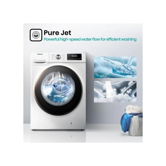 Hisense WFQA1014EVJM 10kg 1400 Spin Washing Machine - White
