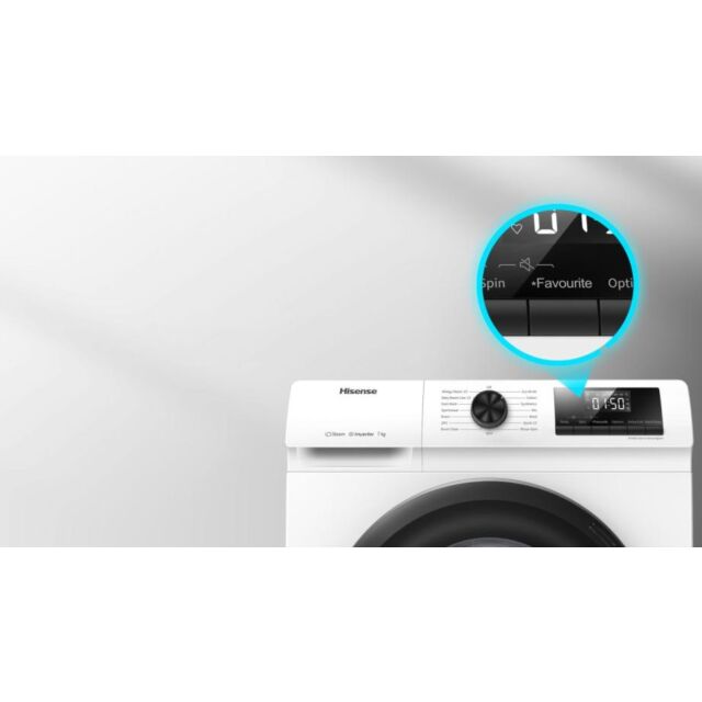 Hisense WFQP9014EVM 9kg 1400 Spin Washing Machine - White