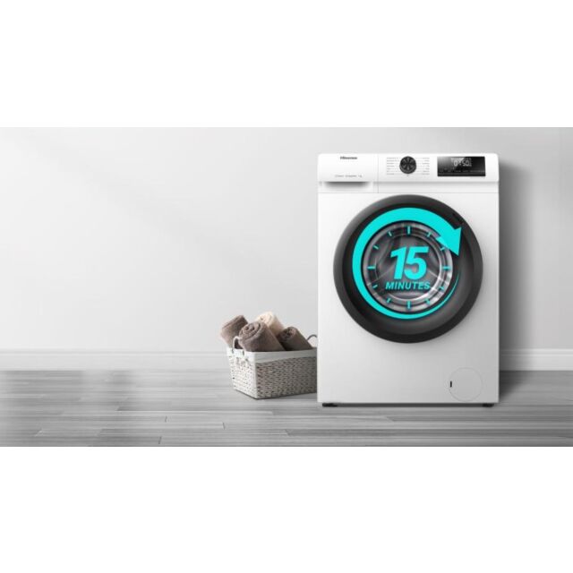 Hisense WFQP9014EVM 9kg 1400 Spin Washing Machine - White