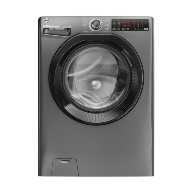 Hoover H3WPS496TAMBR68 9kg 1400 Spin Washer Graphite