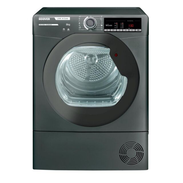 Hoover HLXC8TRGR 8Kg Graphite Grey Condenser Tumble Dryer