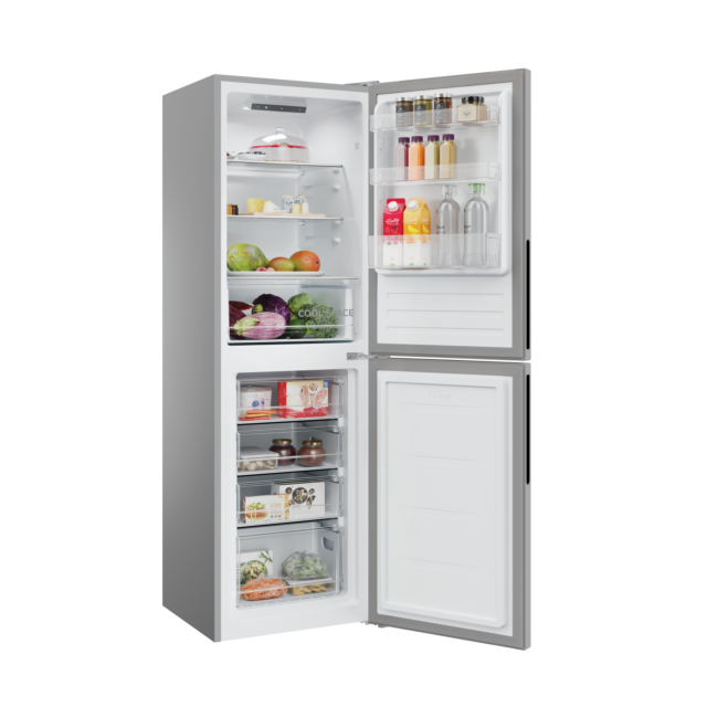 Hoover HVT3CLFCKIHS 55cm 50/50 Low Frost Fridge Freezer - Silver