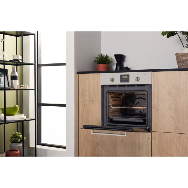 Hotpoint AOY54CIX 59.5cm Built In Electric Single Oven - Silver