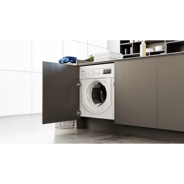 Hotpoint BI WMHG 91485 U BIWMHG91485U 9kg 1400 Spin Built in Washing Machine - White