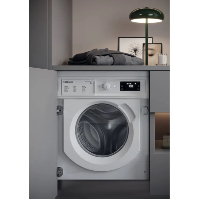 Hotpoint BI WMHG 91485 U BIWMHG91485U 9kg 1400 Spin Built in Washing Machine - White