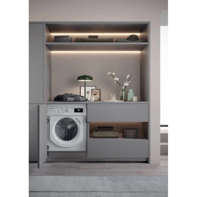 Hotpoint BI WMHG 91485 U BIWMHG91485U 9kg 1400 Spin Built in Washing Machine - White
