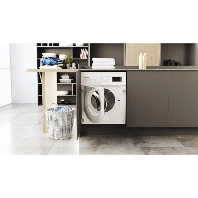 Hotpoint BI WMHG 91485 U BIWMHG91485U 9kg 1400 Spin Built in Washing Machine - White