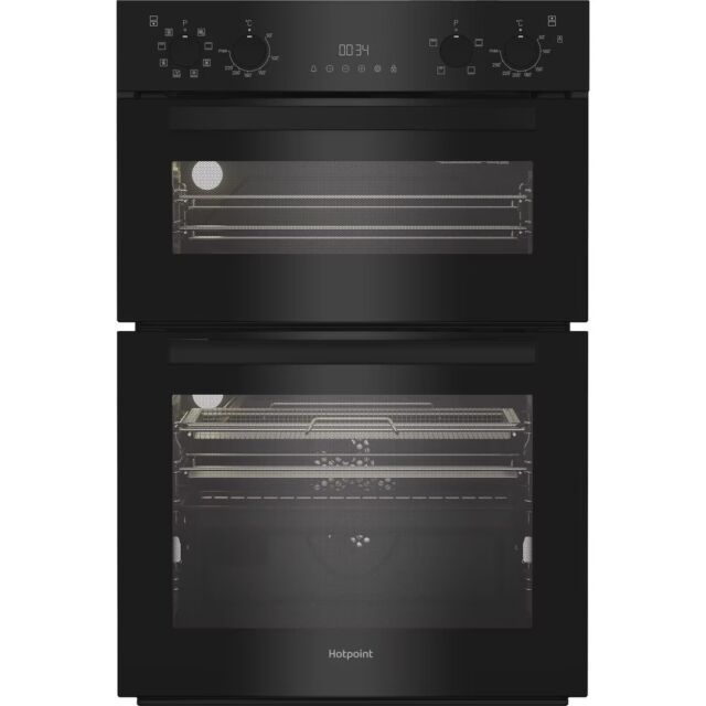 Hotpoint DIH82G1AB Built In Electric Fan Double Oven With Air Fry - Black