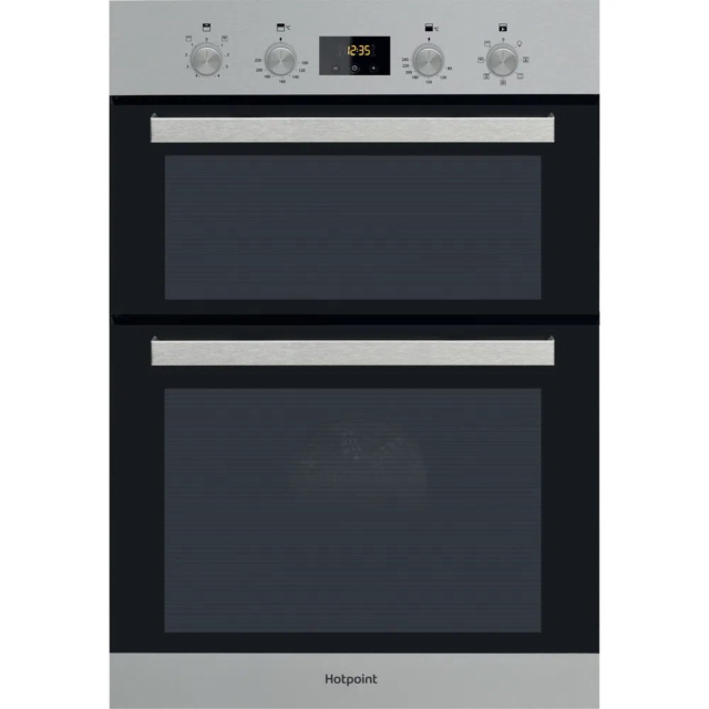 Hotpoint DKD3841IX 59.5cm Built In Electric Double Oven - Inox