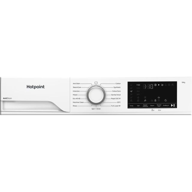 Hotpoint H101ANTISTAIN 10Kg 1400 Spin Washing Machine - White